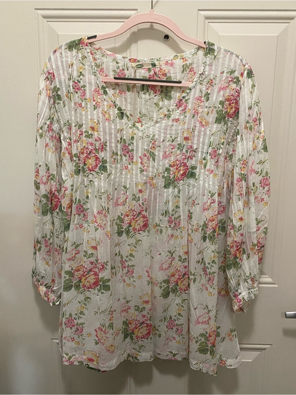 Dolma Flowered Print Cotton Top